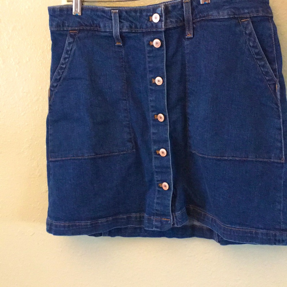 J crew factory denim short skirt